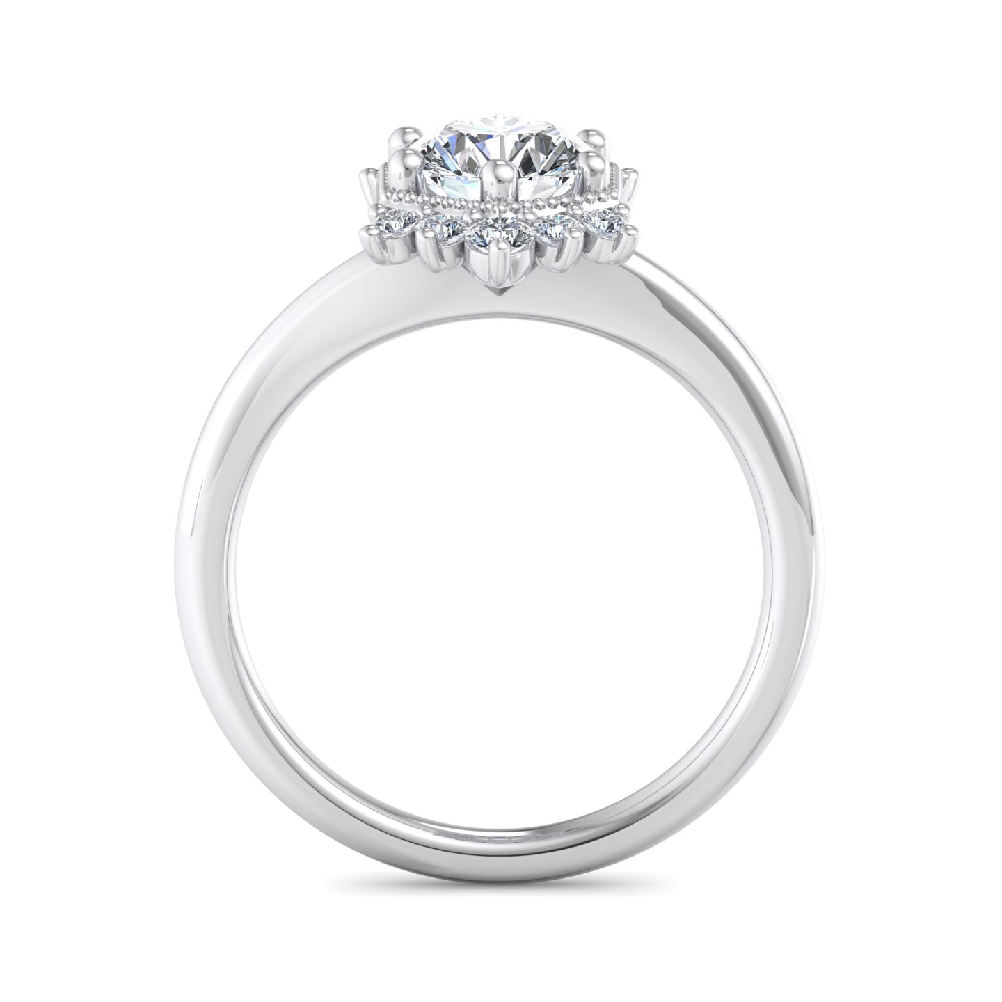Mackenzie Halo Engagement Ring